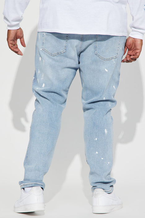 Men Blue Slim Fit Mid Rise Clean Look Streachable Jeans